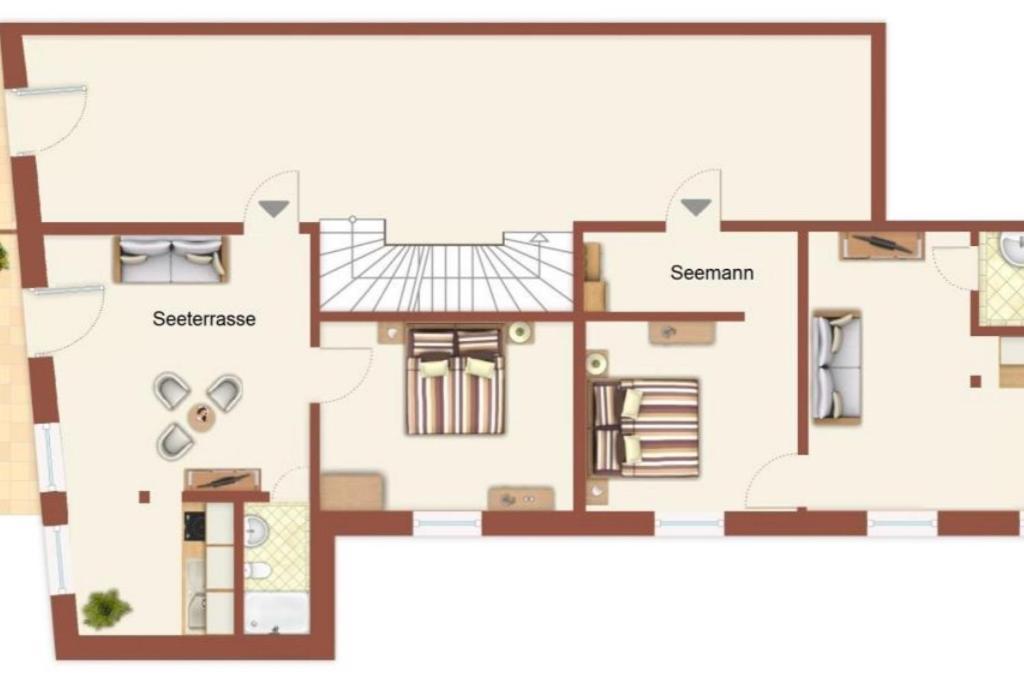 Ferienwohnung Seeterrasse ロストック エクステリア 写真